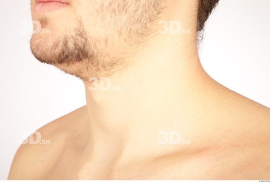 Neck Whole Body Man Nude Casual Average Studio photo references