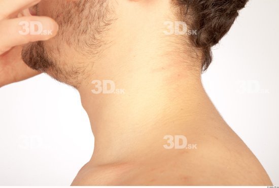 Neck Whole Body Man Nude Casual Average Studio photo references