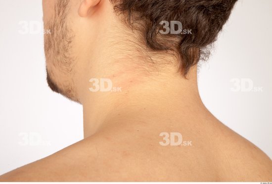 Neck Whole Body Man Nude Casual Average Studio photo references