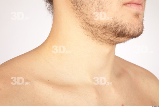 Neck Whole Body Man Nude Casual Average Studio photo references