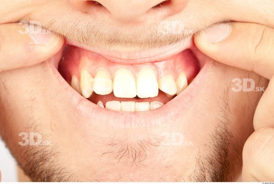 Whole Body Teeth Man Casual Average Bearded Studio photo references