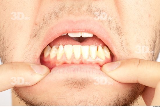 Whole Body Teeth Man Casual Average Bearded Studio photo references