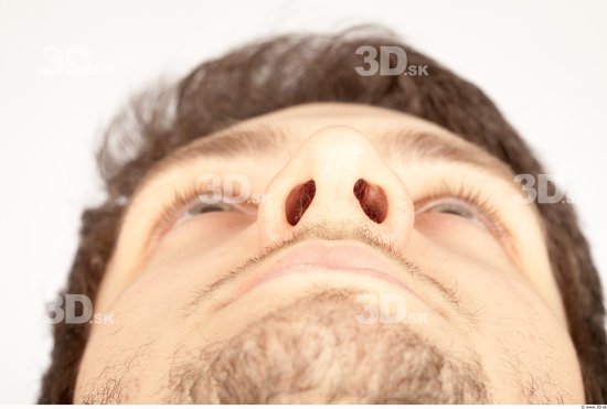 Nose Whole Body Man Casual Average Bearded Studio photo references