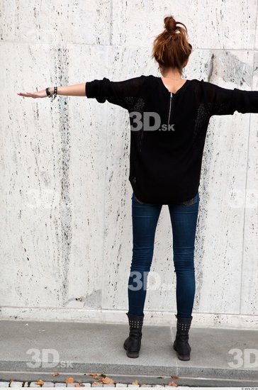 Whole Body Woman T poses Casual Average Street photo references