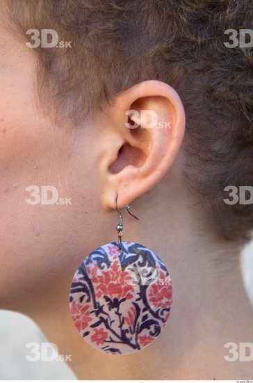 Ear Woman White Jewel Average