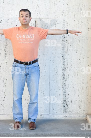 Whole Body Man T poses Casual Average Street photo references