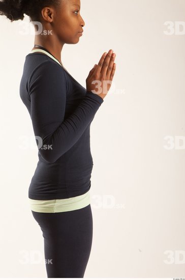 Arm Whole Body Woman Animation references Sports Sweatsuit Average Studio photo references