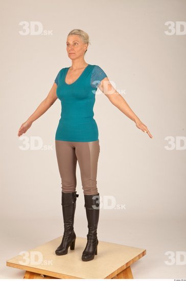 Whole Body Woman Animation references Casual Slim Studio photo references