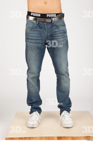 Leg Whole Body Man Casual Jeans Slim Studio photo references