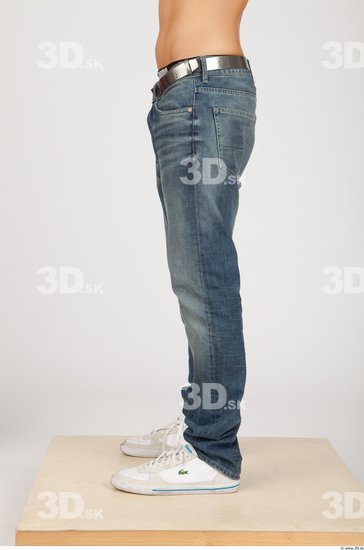 Leg Whole Body Man Casual Jeans Slim Studio photo references