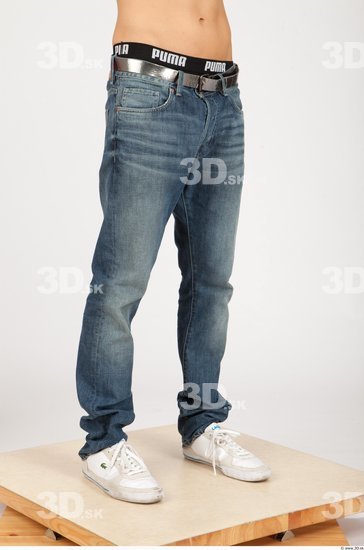 Leg Whole Body Man Casual Jeans Slim Studio photo references