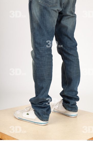 Calf Whole Body Man Casual Jeans Slim Studio photo references