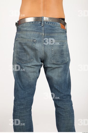 Thigh Whole Body Man Casual Jeans Slim Studio photo references