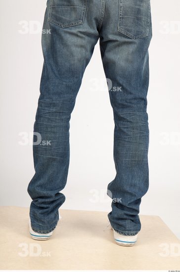 Calf Whole Body Man Casual Jeans Slim Studio photo references