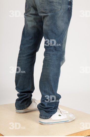 Calf Whole Body Man Casual Jeans Slim Studio photo references