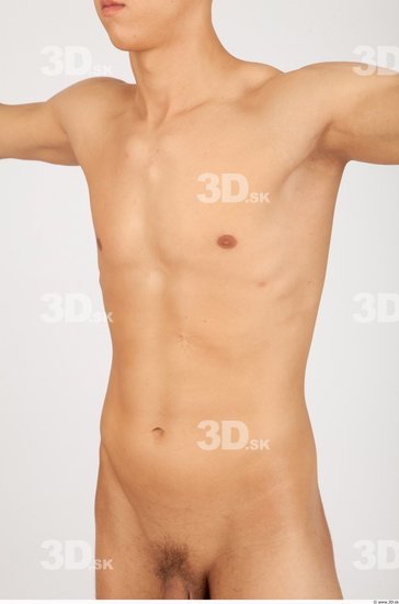 Upper Body Whole Body Man Nude Casual Slim Studio photo references