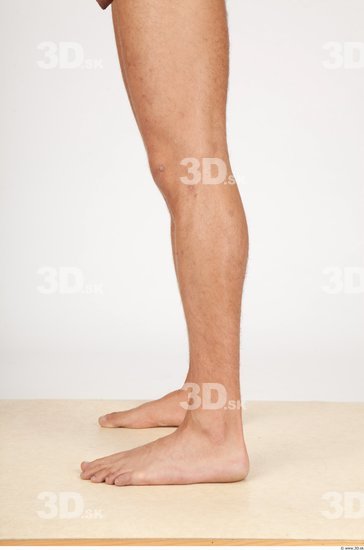 Calf Whole Body Man Nude Casual Slim Studio photo references