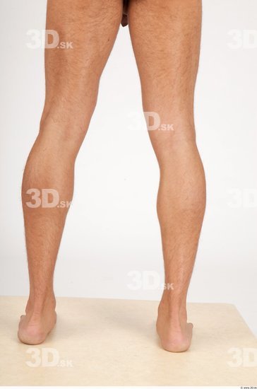 Calf Whole Body Man Nude Casual Slim Studio photo references