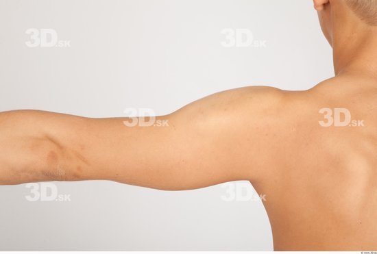 Arm Whole Body Man Nude Casual Slim Studio photo references