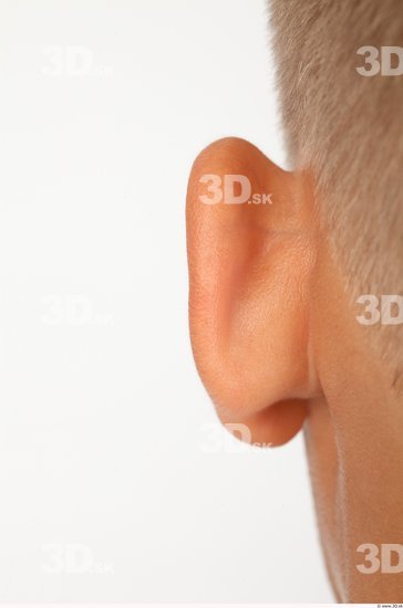 Ear Whole Body Man Casual Slim Studio photo references