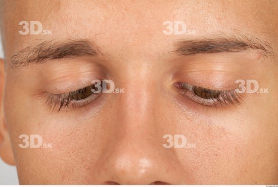 Eye Whole Body Man Casual Slim Studio photo references