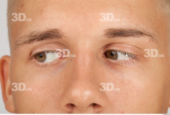 Eye Whole Body Man Casual Slim Studio photo references