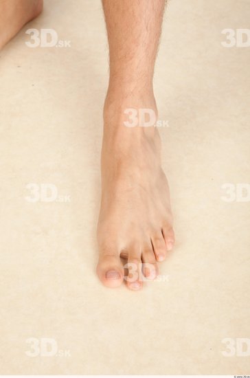 Foot Whole Body Man Casual Slim Studio photo references