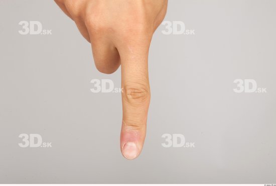 Fingers Whole Body Man Casual Slim Studio photo references