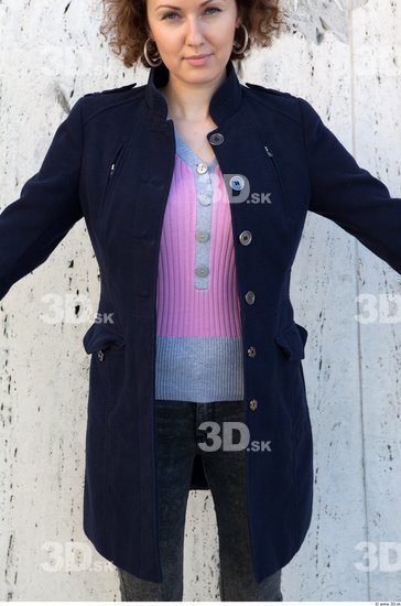 Upper Body Woman Casual Jacket Average Street photo references