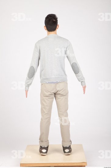 Whole Body Man Animation references Asian Casual Slim Studio photo references