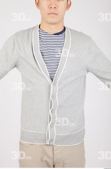 Upper Body Whole Body Man Asian Casual Sweater Slim Studio photo references