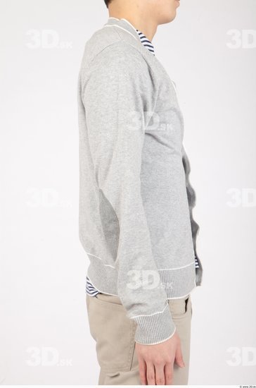 Arm Whole Body Man Asian Casual Sweater Slim Studio photo references