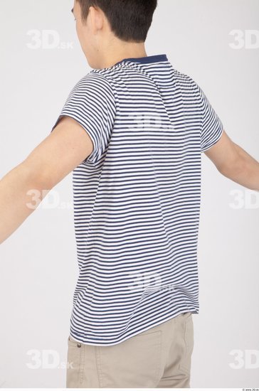 Upper Body Whole Body Man Asian Casual Shirt T shirt Slim Studio photo references