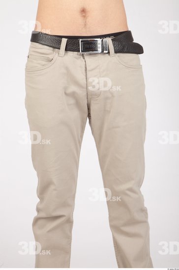 Thigh Whole Body Man Asian Casual Trousers Slim Studio photo references