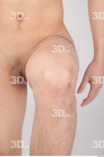 Knee Whole Body Man Asian Nude Casual Slim Studio photo references