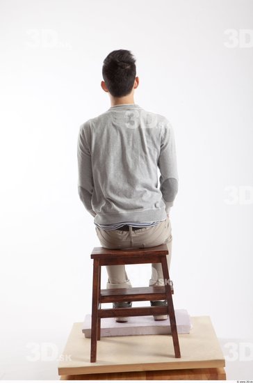 Whole Body Man Artistic poses Asian Casual Slim Studio photo references