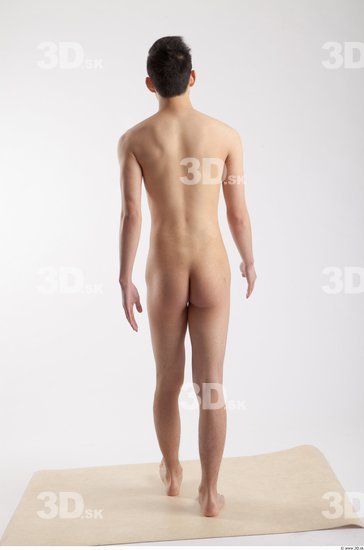 Whole Body Man Animation references Asian Nude Casual Slim Studio photo references