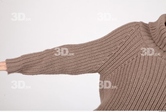 Arm Whole Body Woman Casual Sweater Slim Studio photo references