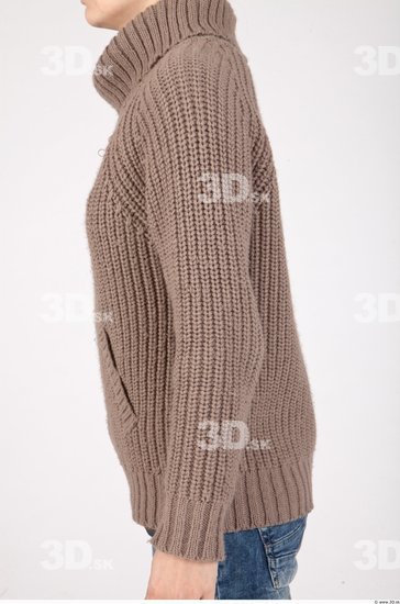 Arm Whole Body Woman Casual Sweater Slim Studio photo references