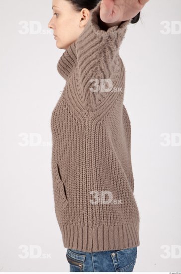 Upper Body Whole Body Woman Casual Sweater Slim Studio photo references