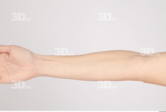 Forearm Whole Body Woman Nude Casual Slim Studio photo references