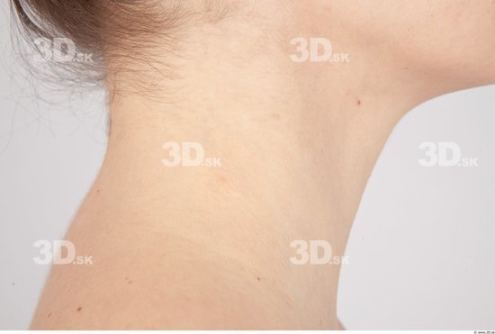 Neck Whole Body Woman Nude Casual Slim Studio photo references