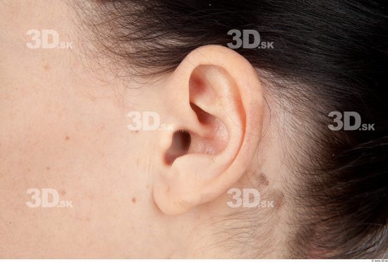 Ear Whole Body Woman Casual Slim Studio photo references