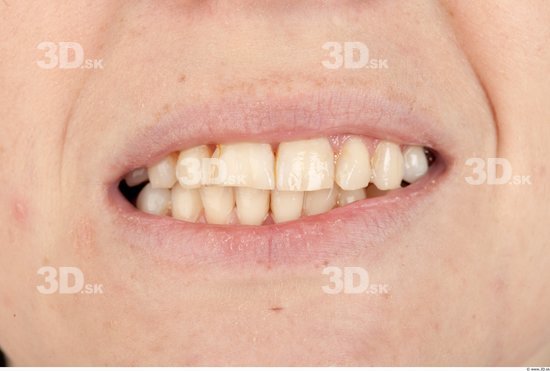 Whole Body Teeth Woman Casual Slim Studio photo references