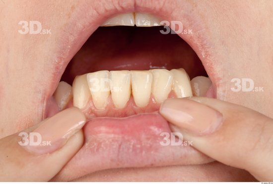 Whole Body Teeth Woman Casual Slim Studio photo references