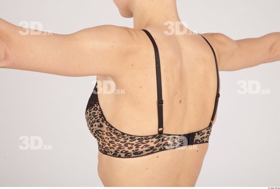 Back Woman Underwear Bra Slim Studio photo references