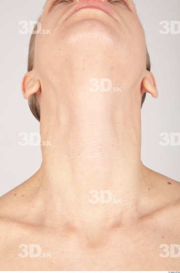 Neck Woman Nude Slim Studio photo references