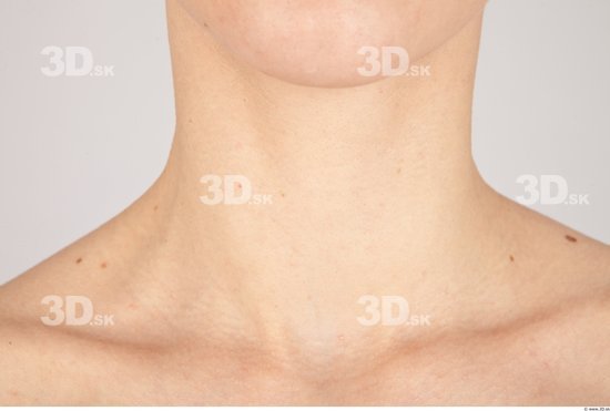 Neck Woman Nude Slim Studio photo references