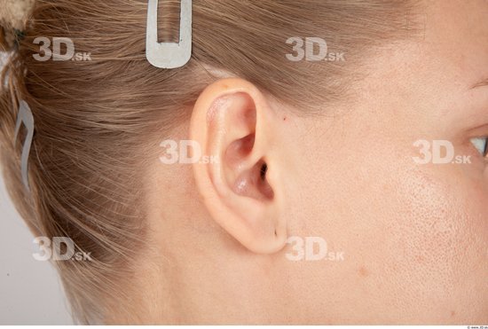 Ear Woman Slim Studio photo references