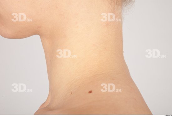 Neck Woman Nude Slim Studio photo references